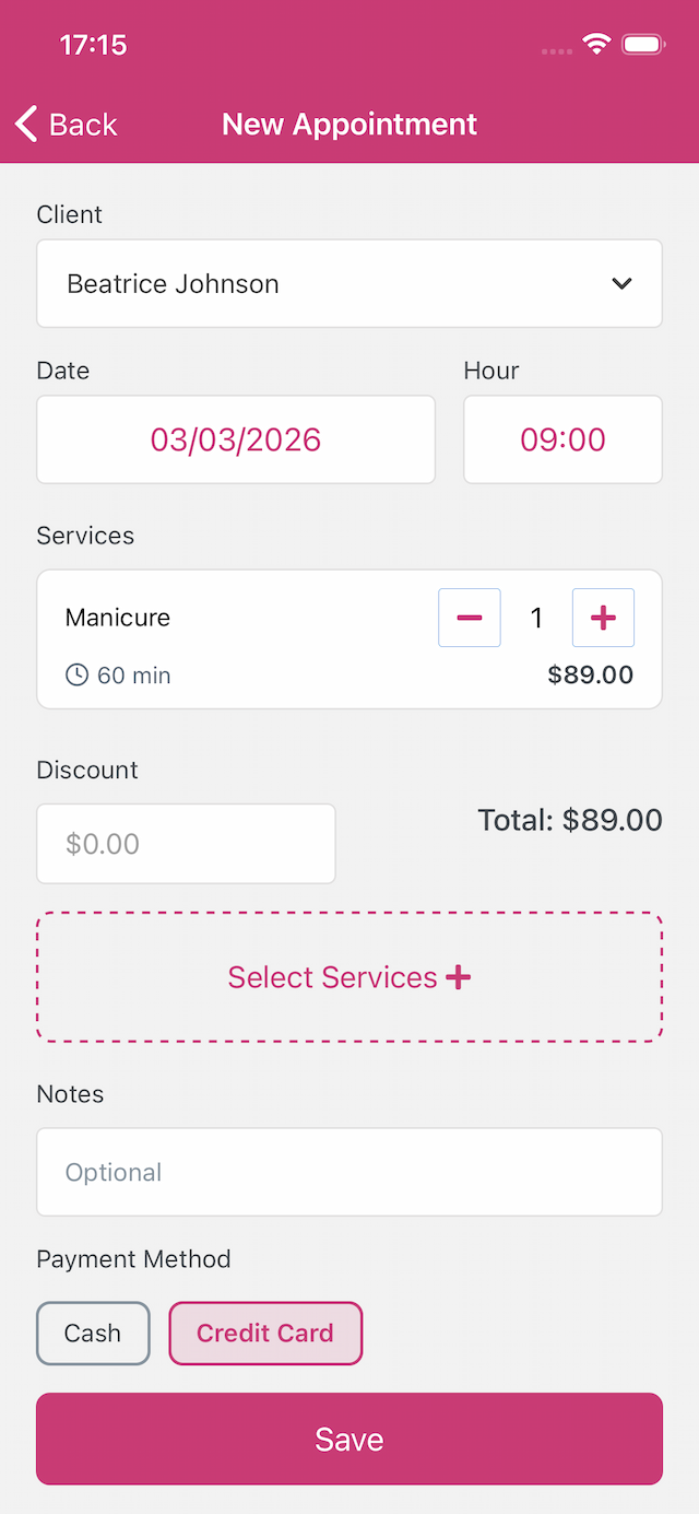 AppNail app screenshot 2