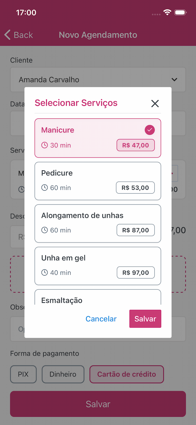 Captura de tela do app AppNail 3