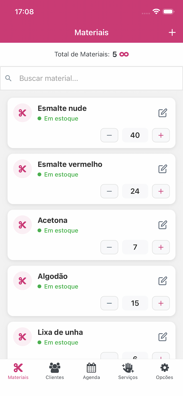 Captura de tela do app AppNail 7