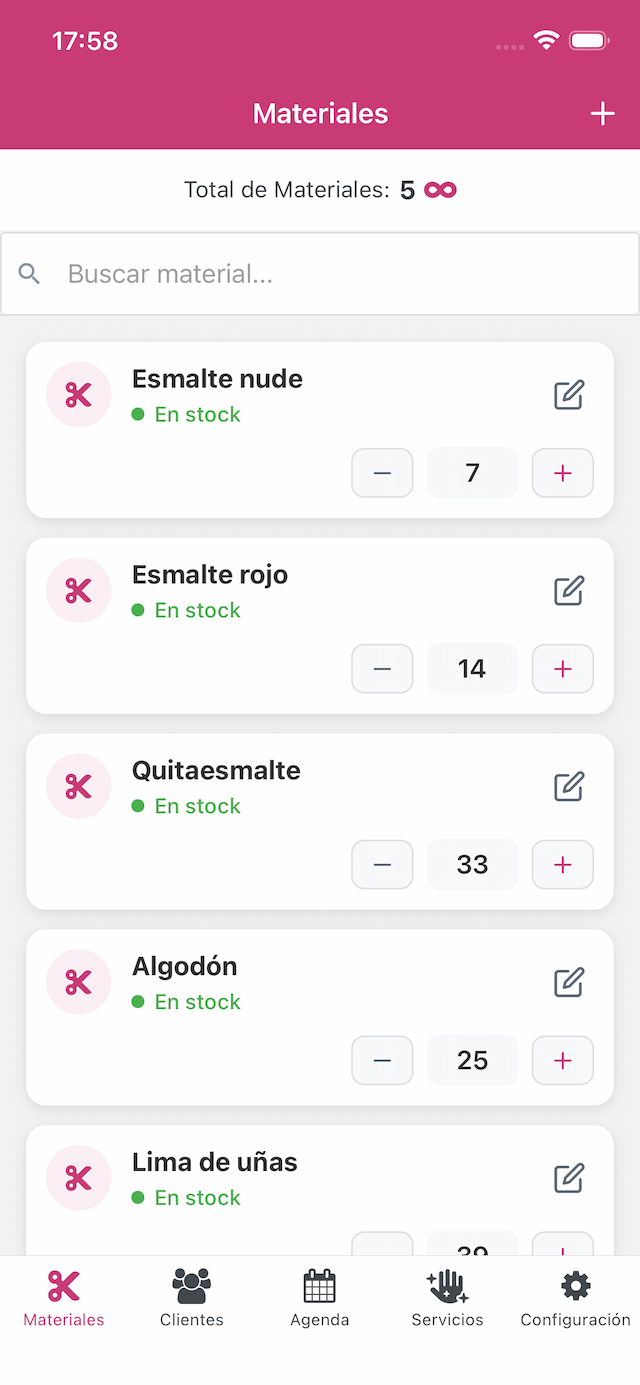 Captura de pantalla de la app AppNail 7
